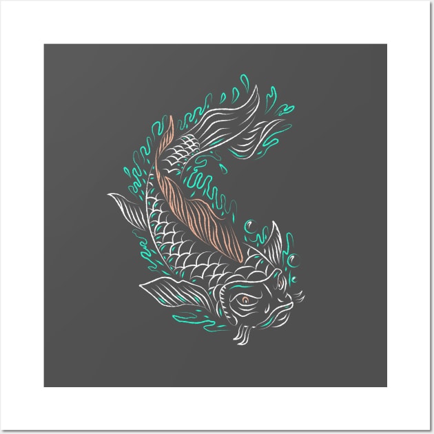 Annoyed Koi Wall Art by BurchCreativeDesign